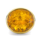 Madeira Citrine Trumpet Ring