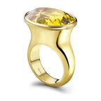 Golden Beryl Trumpet Ring