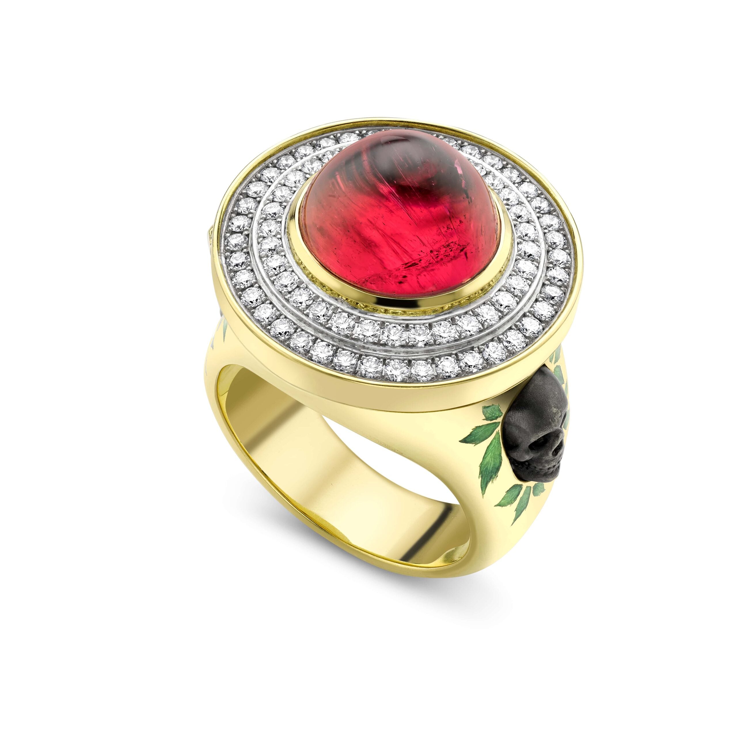 Skull & Heart Opening Ring