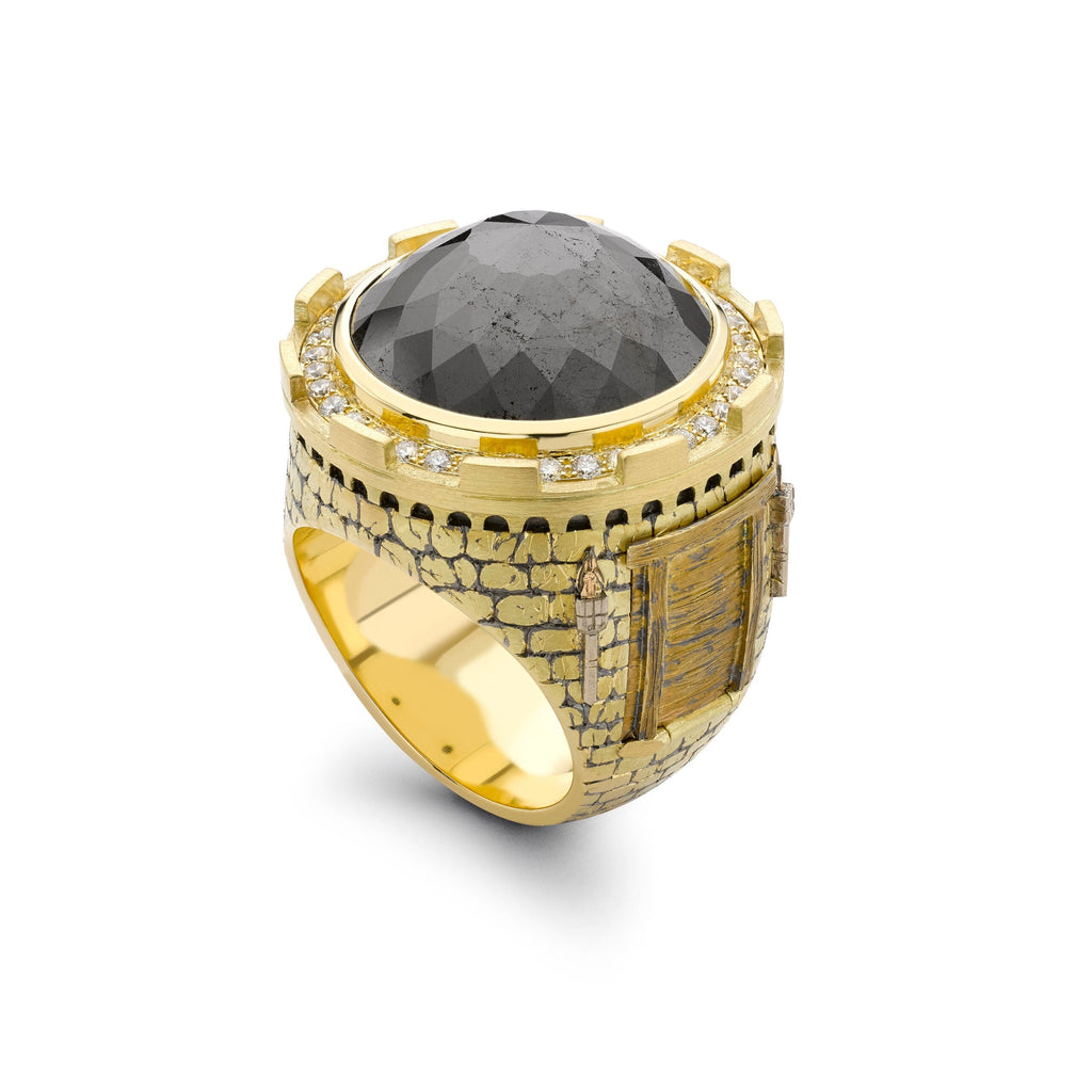 Black Diamond Castle Ring