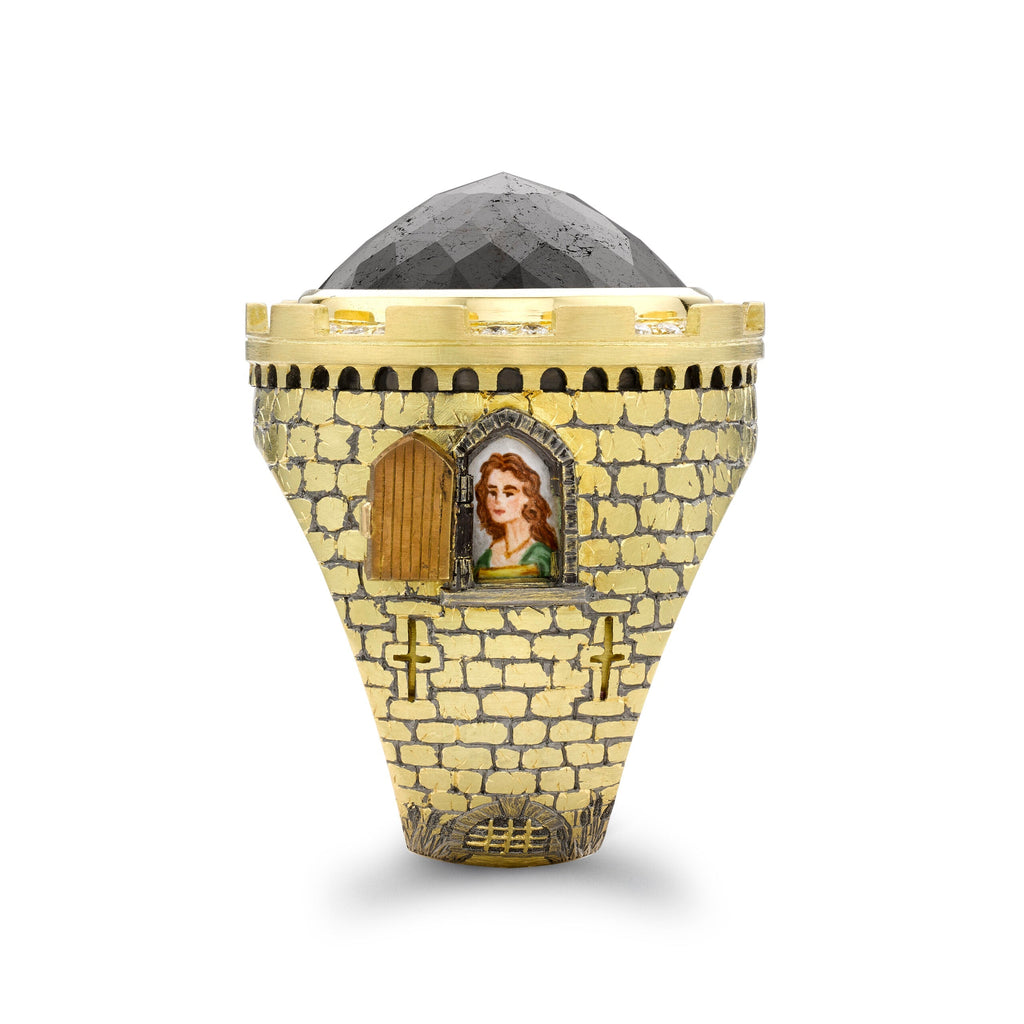 Black Diamond Castle Ring