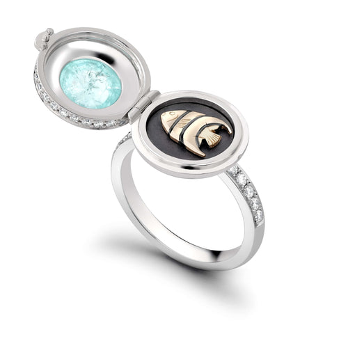 Angel Fish Paraiba Mini Opening Ring