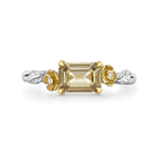 Yellow Sapphire Blossom Posy Ring