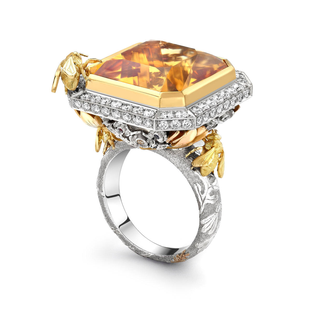 Citrine Diamond Bee Floribunda Ring Theo Fennell citrine-diamond-bee-floribunda-ring-theo-fennell