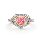 Sapphire, Padparadscha & Diamond Blossom Tryst Ring