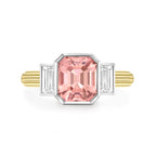 Pink Tourmaline & Diamond Ring