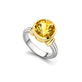 Golden Beryl Rail Ring