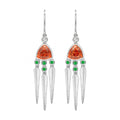 Orange & Green Garnet Daydreamer Earrings
