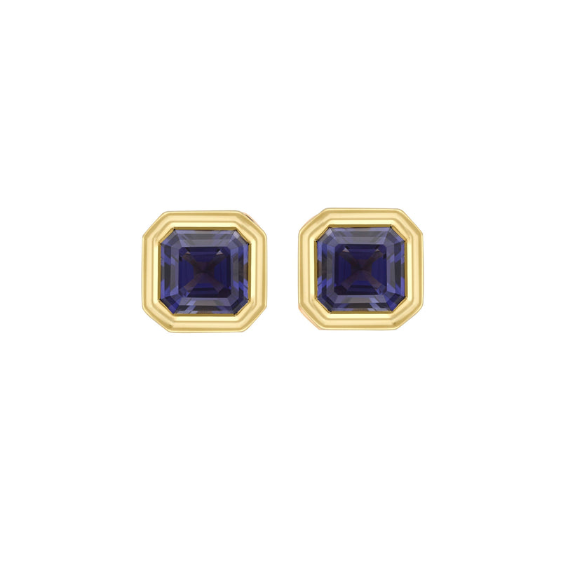 Iolite Ripple Stud Earrings