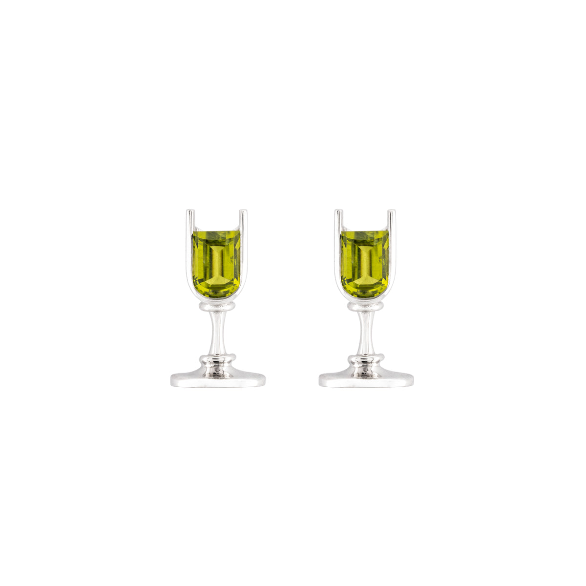Peridot Cocktail Stud Earrings