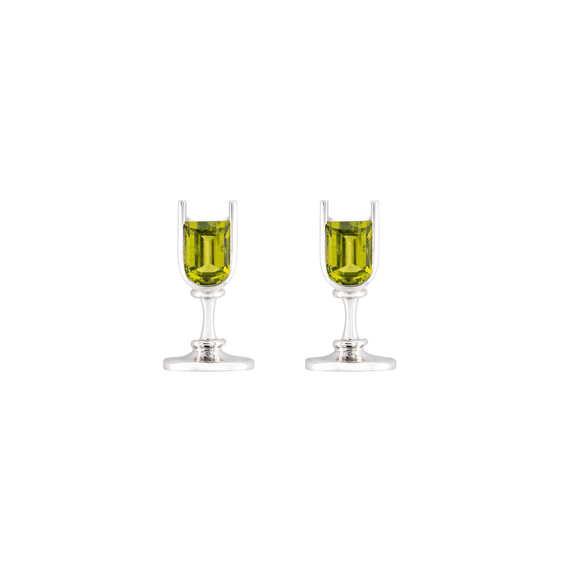 Peridot Cocktail Stud Earrings