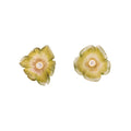 Bi-coloured Tourmaline and Diamond Flower Earrings (Large)