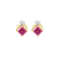 Rubellite Posey Stud Earrings