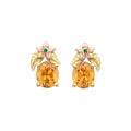 Mandarin Garnet Posey Earrings