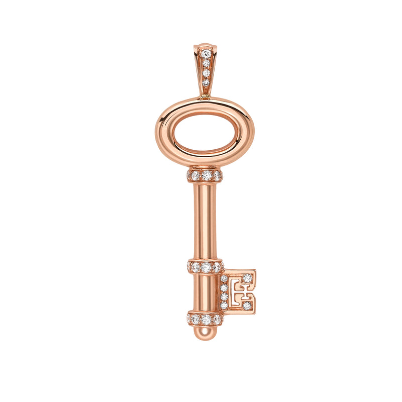 Baby Key Pendant with Diamond Details