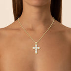 Forevermark Cushion Cut Diamond Cross Pendant