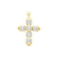 Forevermark Cushion Cut Diamond Cross Pendant