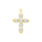 Forevermark Cushion Cut Diamond Cross Pendant