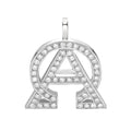 Diamond Alpha & Omega Pendant