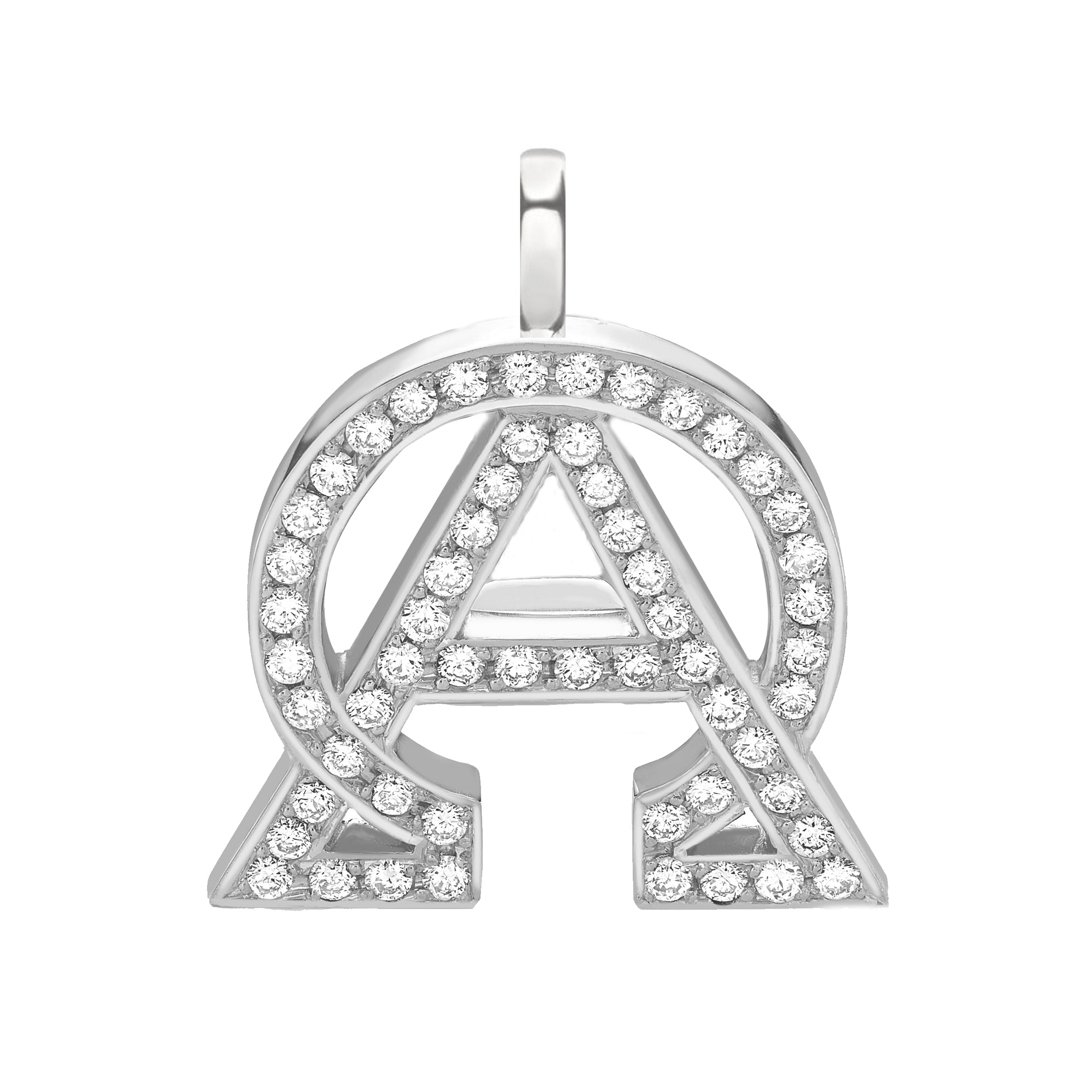 Diamond Alpha & Omega Pendant