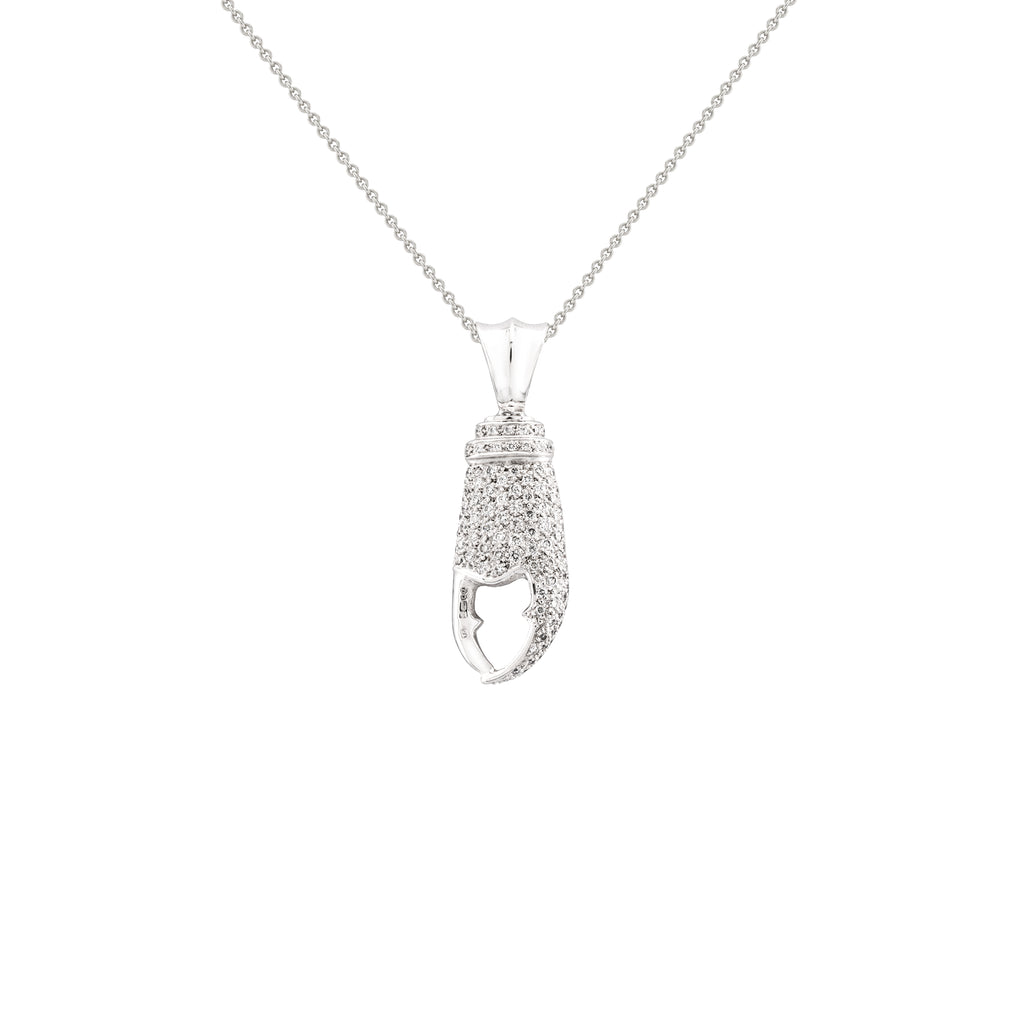 Diamond Crab Claw Pendant