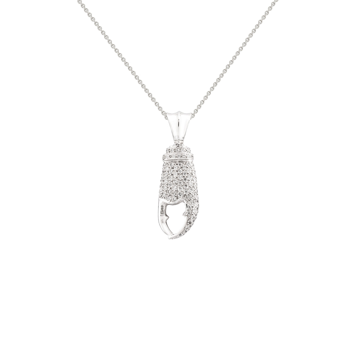 Diamond Crab Claw Pendant