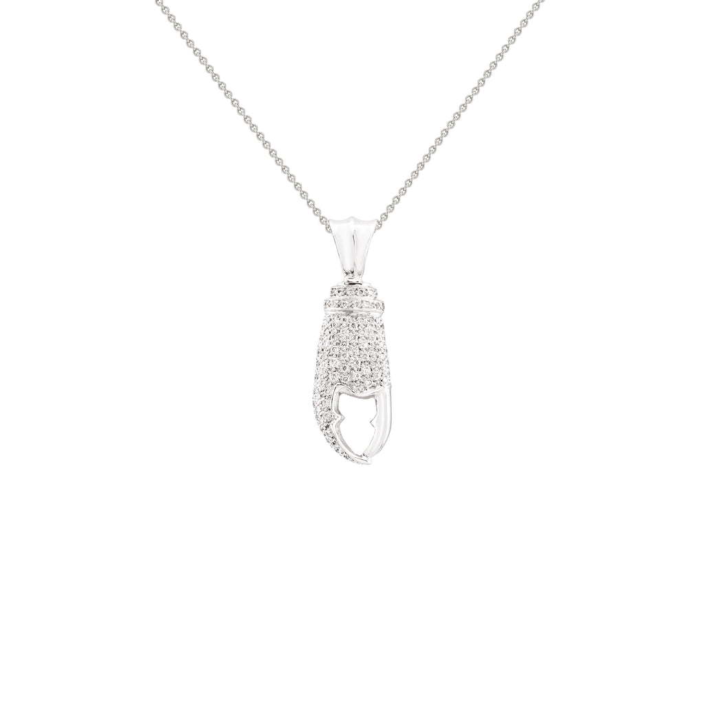 Diamond Crab Claw Pendant