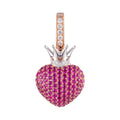 Ruby & Diamond Queen of 'Arts Pendant