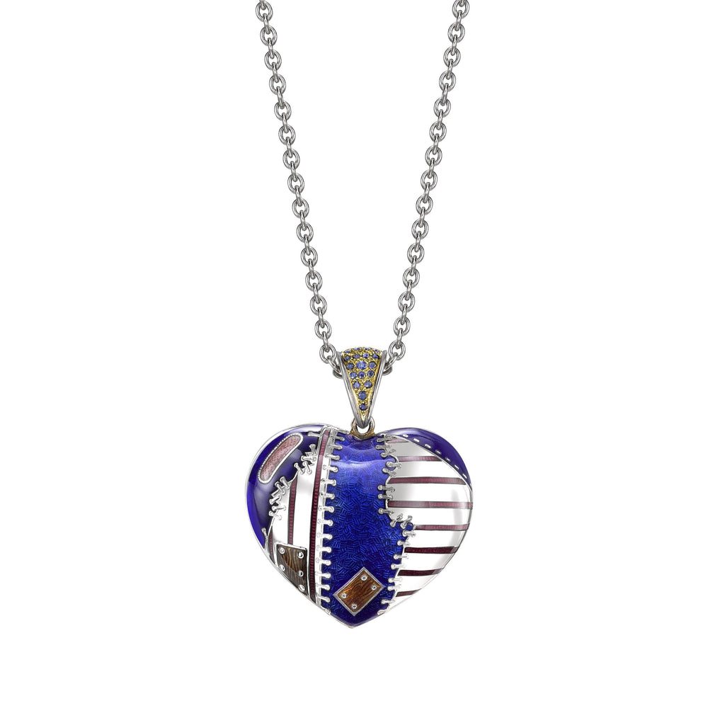 Sapphire & Enamel Large 'This Old 'Art of Mine' Pendant