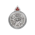 Diamond & Ruby Astrolabe Pendant