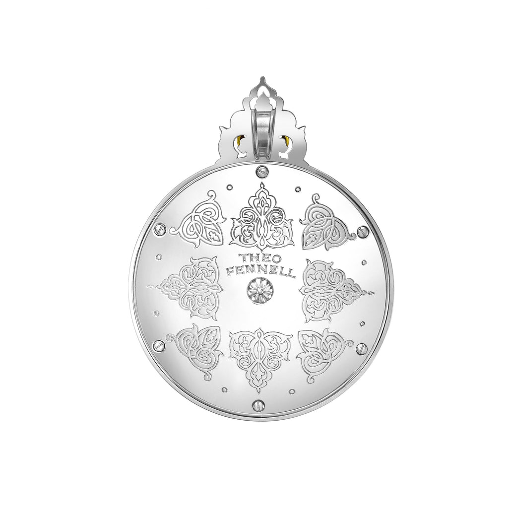 Diamond & Ruby Astrolabe Pendant
