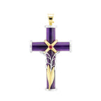 Lily-Of-The-Valley Cross Pendant