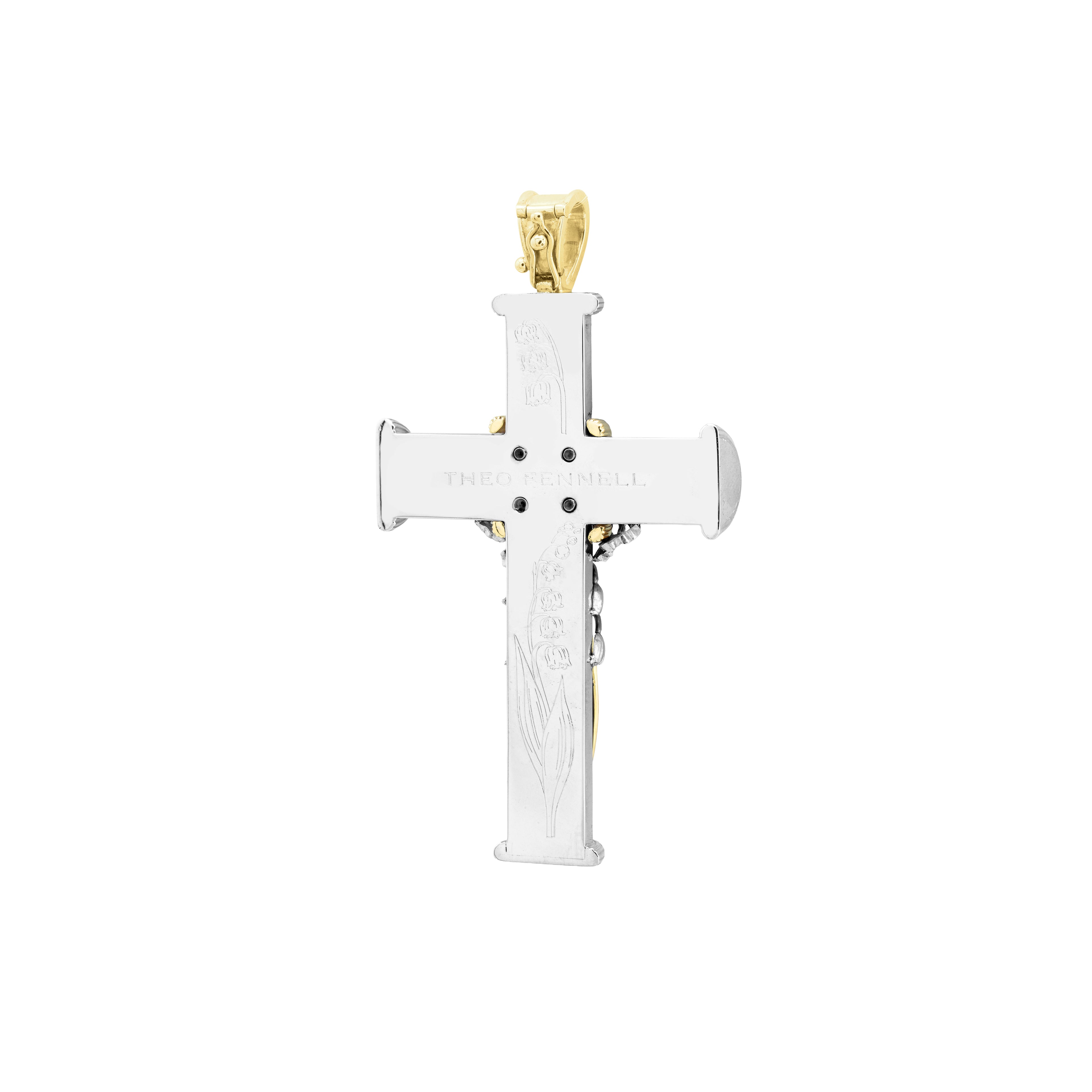Lily-Of-The-Valley Cross Pendant