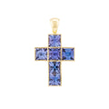Tanzanite Cross Pendant