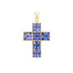 Tanzanite Cross Pendant
