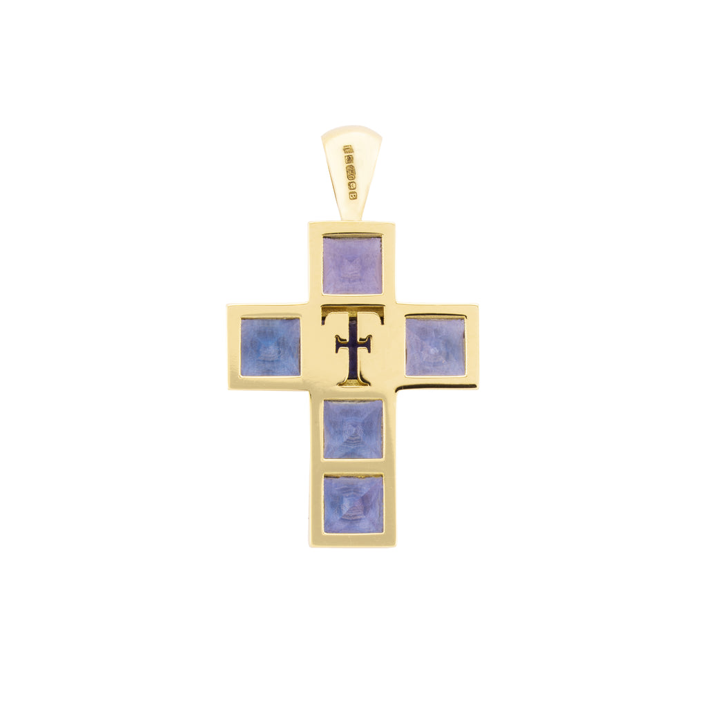 Tanzanite Cross Pendant