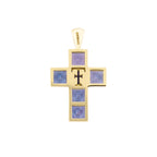 Tanzanite Cross Pendant