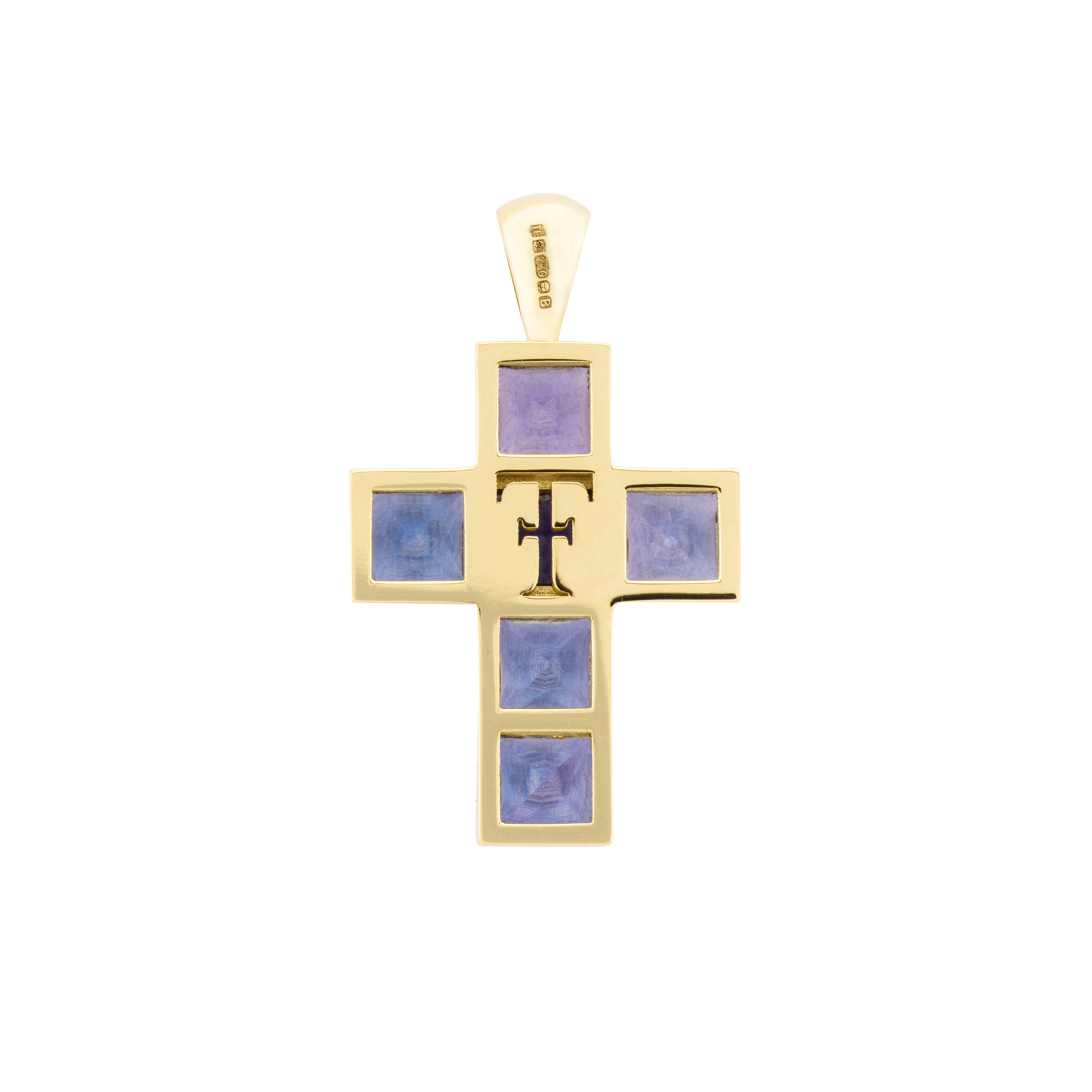 Tanzanite Cross Pendant