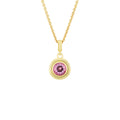 Pink Tourmaline Ripple Pendant