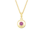 Pink Tourmaline Ripple Pendant