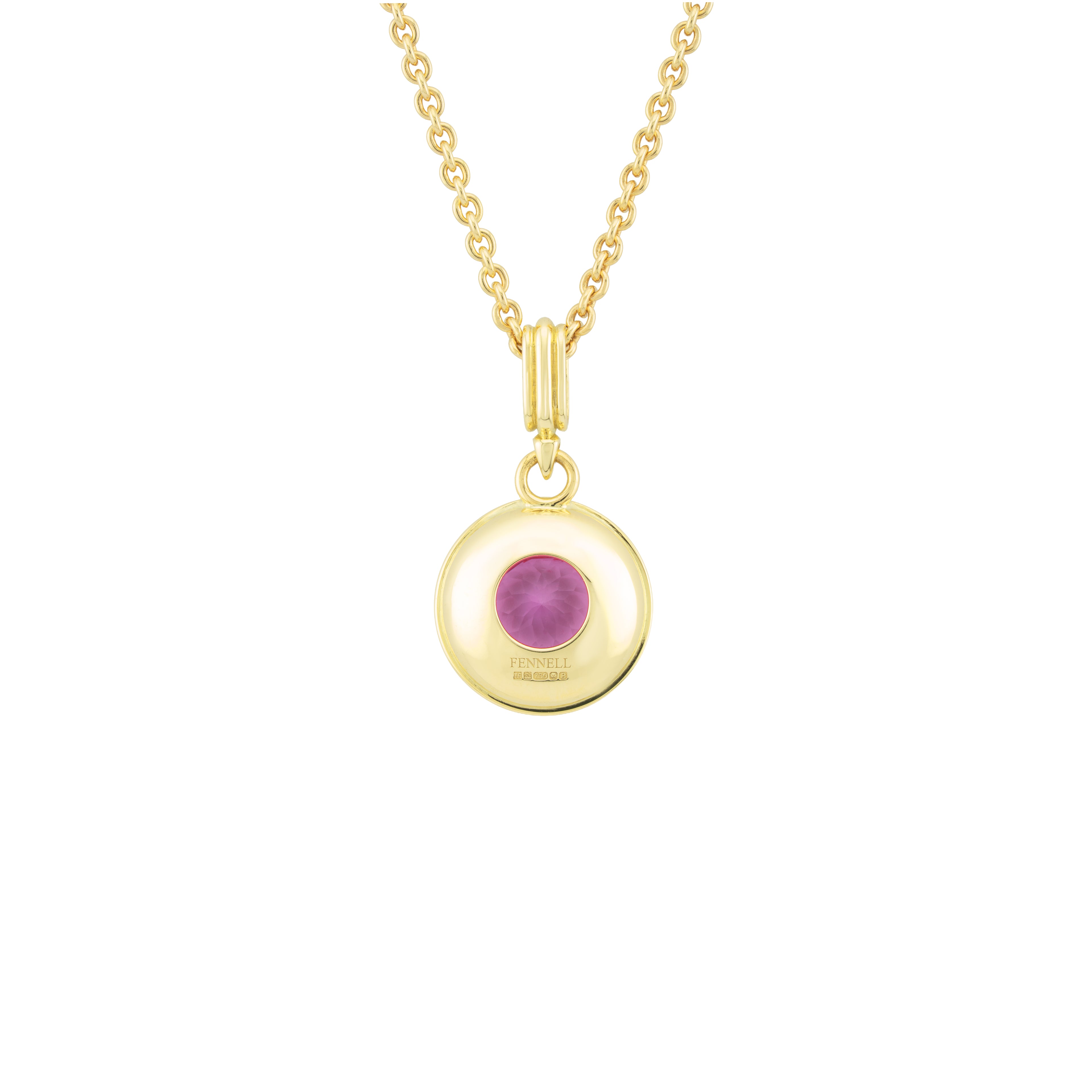Pink Tourmaline Ripple Pendant