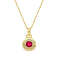 Rubellite Ripple Pendant