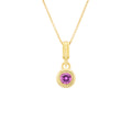 Pink Sapphire Ripple Pendant