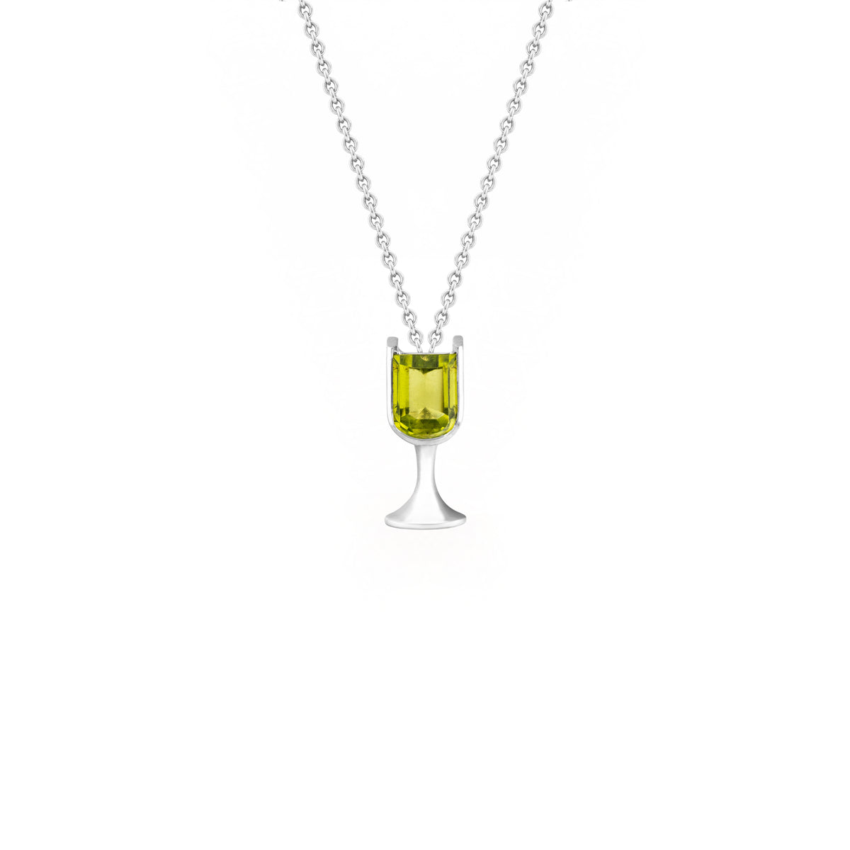 Peridot 'Creme De Menthe Glass' Pendant