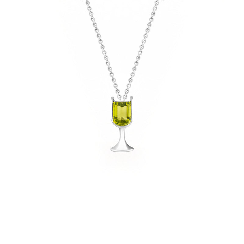 Peridot 'Creme De Menthe Glass' Pendant