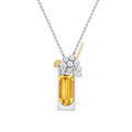 Citrine & Diamond Pimms Glass Pendant