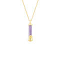 Amethyst & Hibiscus Fable Pendant