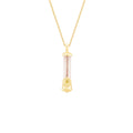 Rose Quartz & Hibiscus Fable Pendant