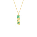 Green Agate & Frog Fable Pendant