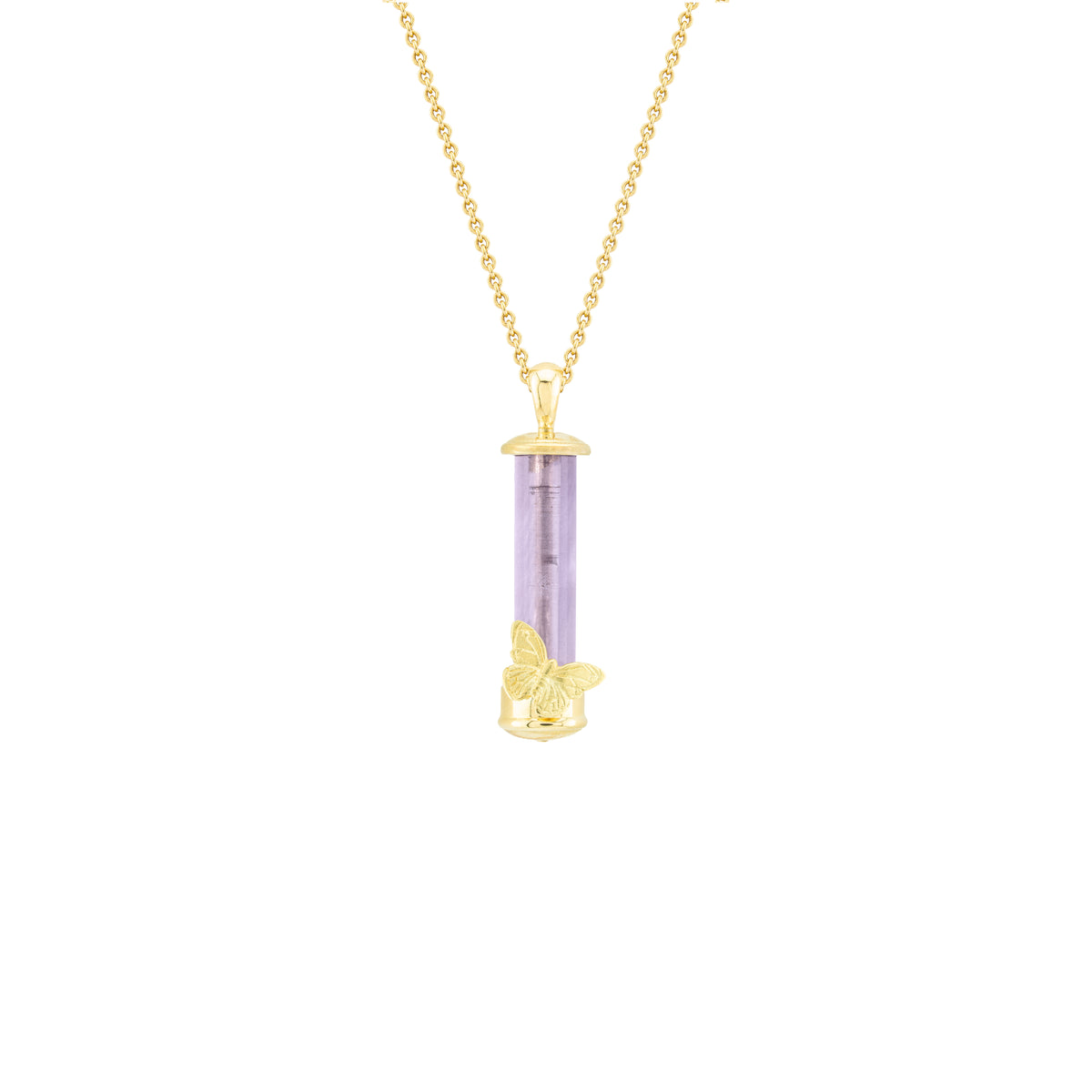 Amethyst & Butterfly Fable Pendant